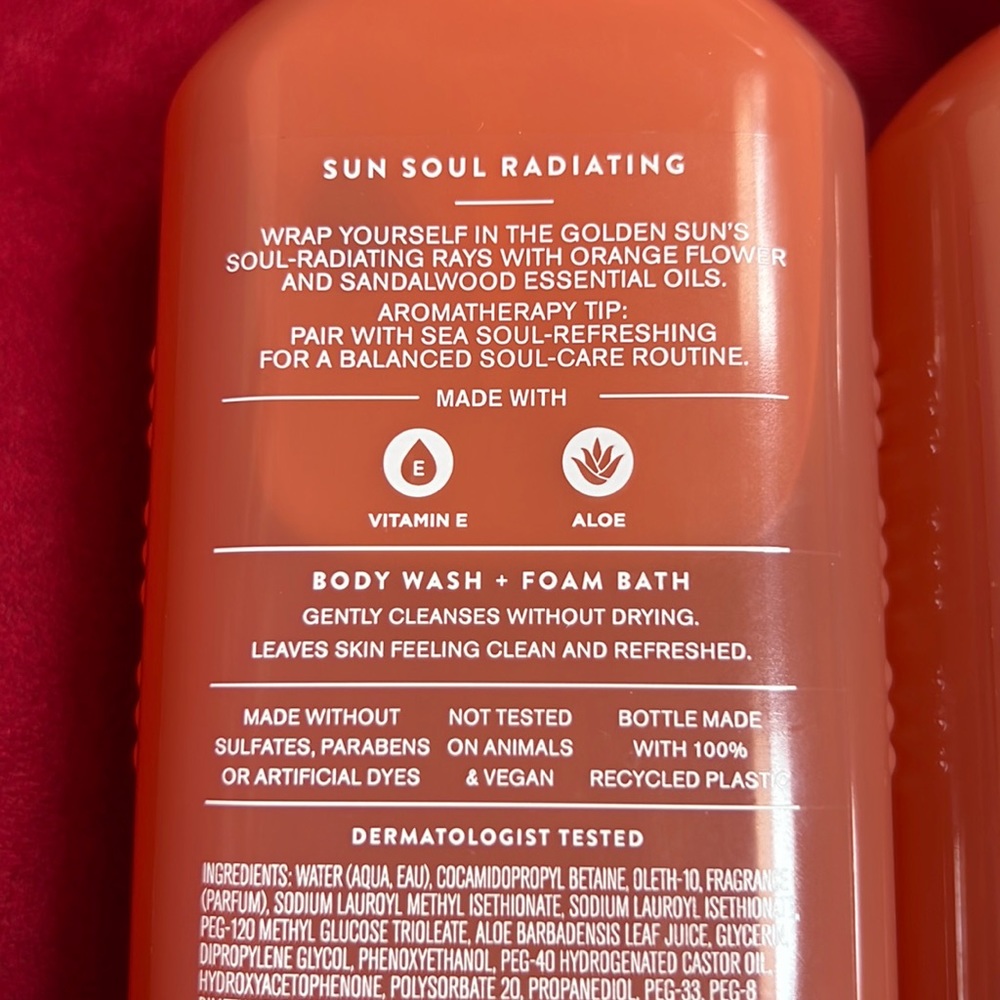 BBW 2pc Orange flower Sandalwood  Aromatherapy BODY Wash - Picture 3 of 3